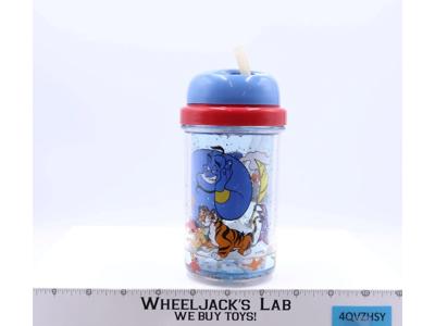 Aladdin Sippy Cup / Water Bottle 1990s Disney Vintage 7" Tall NEW