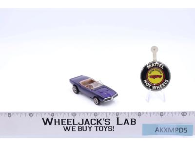 Custom Firebird Purple 1968 Hot Wheels Mattel Vintage Redline RL w/ Button