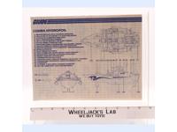 Cobra Hydrofoil Moray 1985 ORIGINAL Instructions Blueprints G.I. Joe Hasbro