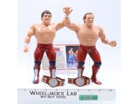British Bulldogs Dynamite Kid Davey Boy W/Belts & File WWF 1986 LJN 8" Wrestling