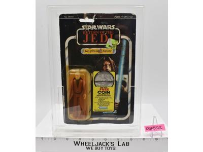 Ben Obi-Wan Kenobi 77 Back-A HK Star Wars ROTJ 1983 Kenner NEW MOSC SEALED