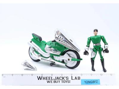Sean W/ Velociraptor Power Cycle Shogun Cyber Warriors 1994 Trendmasters Figure