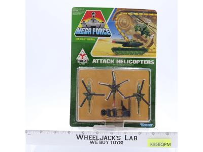 Attack Helicopters Mega Force 1989 Kenner Triax Die Cast Vehicles NEW SEALED