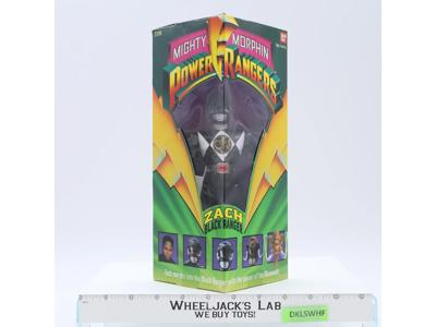 Zach Black Ranger Mighty Morphin Power Rangers 1993 Bandai NEW MISB SEALED
