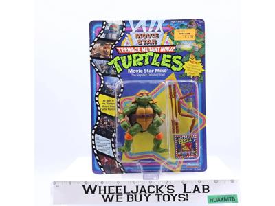 Movie Star Mike Teenage Mutant Ninja Turtles TMNT 1991 Playmates UNPUNCHED MOSC