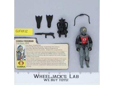 Eels V1 100% Complete G.I. Joe 1985 Hasbro Vintage Action Figure