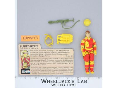Blowtorch V1 100% Complete G.I. Joe 1984 Hasbro Vintage Action Figure
