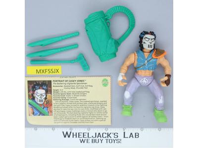 Casey Jones 100% Complete Teenage Mutant Ninja Turtles Playmates 1989 Vintage