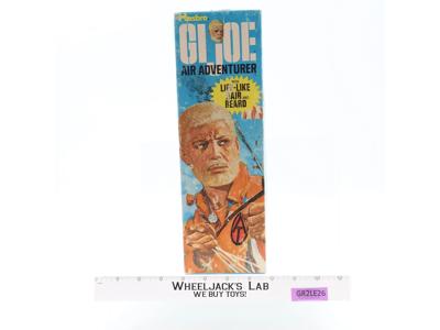 Air Adventurer Blonde Flocked Hair Beard 12" GI Joe #7403 w/Box 1970 Hasbro