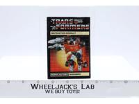 Sideswipe Action Figure Instructions Manual Booklet 1984 G1 Transformers