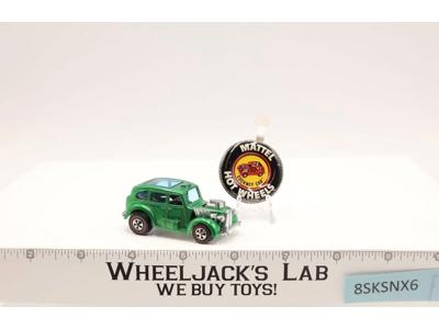 Cockney Cab Green 1970 Mattel Redline Hot Wheels Vintage RL w/ Button NICE!