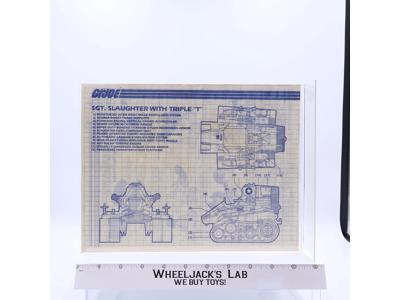 SGT. Slaughter with Triple "T" 1986 ORIGINAL Instructions / Blueprints G.I. Joe