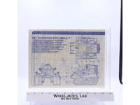 SGT. Slaughter with Triple "T" 1986 ORIGINAL Instructions / Blueprints G.I. Joe