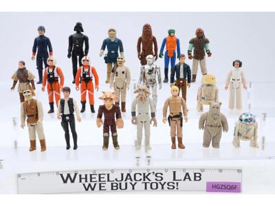 Lot of 21 (#9) Star Wars 1970s-1980s Kenner Assorted Vintage Action Figures