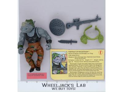 Rocksteady HARD HEAD 100% Complete Teenage Mutant Ninja Turtles 1988 Playmates