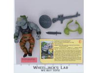Rocksteady HARD HEAD 100% Complete Teenage Mutant Ninja Turtles 1988 Playmates