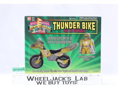 Thunder Bike W/Yellow Ranger MMPR Power Rangers 1994 Bandai NEW MOSC SEALED
