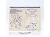 Warthog A.I.F.V. 1988 ORIGINAL Instructions / Blueprints G.I. Joe Hasbro Vehicle