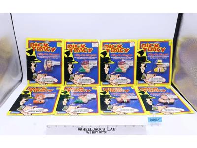 Lot of 8 Dick Tracy Clip-On Magnets 1990 Playmates Disney NEW SEALED