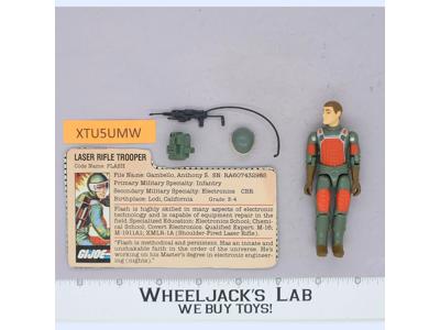 Flash V1 Straight Arm 100% Complete G.I. Joe 1983 Hasbro Vintage Action Figure