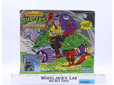 Sludgemobile 100% Complete W/Box Teenage Mutant Ninja Turtle 1990 Playmates Toys