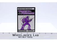 Mindwipe Instruction Manual Booklet Action Figure 1986 Hasbro G1 Transformers