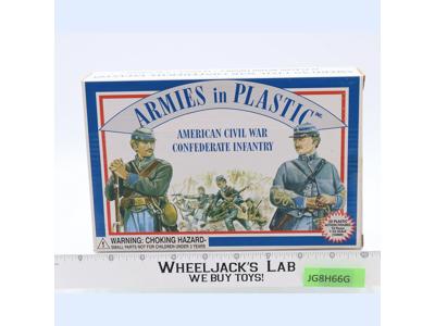 #5411 American Civil War Confederate Infantry Armies in Plastic Toy Soldiers NEW