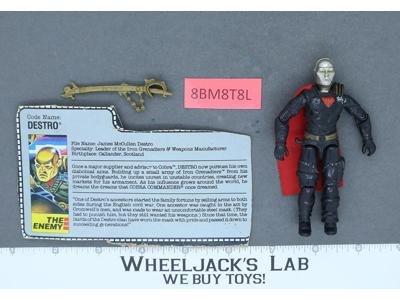 Destro V2 100% Complete G.I. Joe 1988 Hasbro Vintage Action Figure