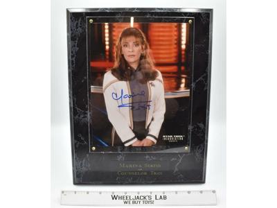 Counselor Troi Star Trek Marina Sirtis 2000 Limited Edition AUTOGRAPHED Plaque