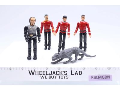 Lot of 5 Star Trek III 1984 ERTL Action Figures Kirk Scotty Spock Klingon
