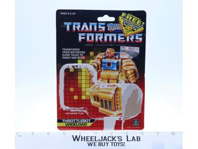 Wideload Cardback 1987 Vintage Hasbro G1 Transformers Action Figure