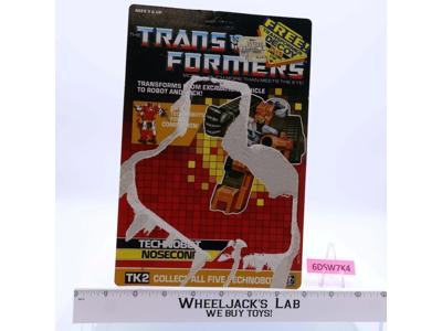 Nosecone Cardback 1987 Vintage Hasbro G1 Transformers Action Figure