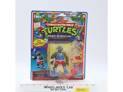 Track 'N Field Leo Teenage Mutant Ninja Turtles 1992 Turtle Games TMNT NEW MOSC