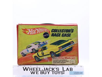 24 Car Collector's Race Storage Case w/ 2 Trays Hot Wheels 1969 Mattel Redline