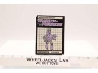 Cyclonus Action Figure Vintage Instruction Manual Booklet 1986 G1 Transformers