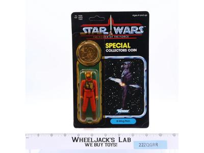 B-Wing Pilot W/Coin 92 Back Star Wars POTF Kenner Action Figure MOSC SEALED