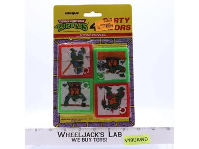Sliding Puzzles Party Favors Teenage Mutant Ninja Turtles 1989 Unique NEW SEALED