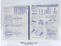 Cobra Night Raven 1986 ORIGINAL Instructions/ Blueprints G.I. Joe Hasbro Vehicle