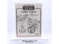 Y-Wing Instruction Booklet/Sheet ONLY Star Wars 1983 Kenner NO REPRO