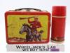 Great Wild West Metal Lunch Box THERMOS 1959 Vtg Cowboy Native American Indian