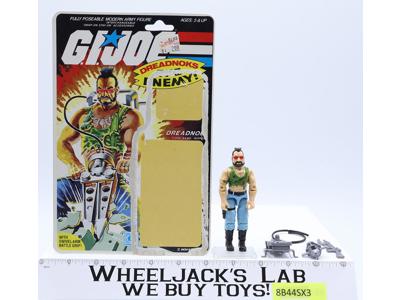 Ripper V1 100% Complete 34 Cardback 1985 G.I. Joe Hasbro Vintage Action Figure