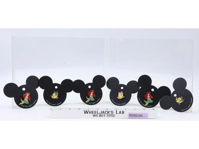 Set of 6 Ariel and Flounder Pin Brooch Set The Little Mermaid Disney Store NEW