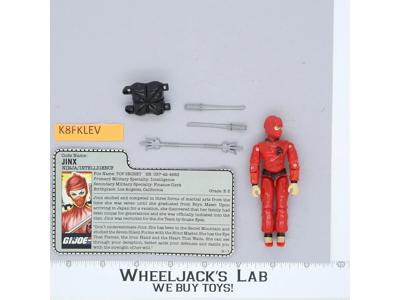 Jinx V1 100% Complete G.I. Joe 1987 Hasbro Vintage Action Figure