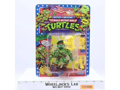 Raph The Green Beret TMNT Mutant Military 1991 Playmates NEW MOSC UNPUNCHED