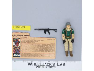 Crankcase V1 100% Complete G.I. Joe 1985 Hasbro Vintage Action Figure