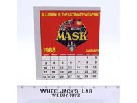 1987-1988 Calendar Poster & Vehicle Catalog MASK M.A.S.K. Kenner Vintage