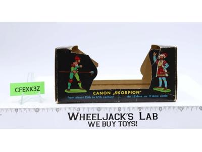 9812 Cannon Skorpion Hausser Medieval Defense 1973 Elastolin EMPTY BOX ONLY