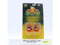 RED Ranger Sneaker Toppers Mighty Morphin Power Rangers 1994 Vintage MOSC