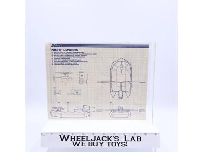 Cobra Night Landing 1985 ORIGINAL Instructions Blueprints G.I. Joe Vehicle