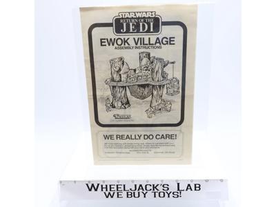 Ewok Village Instructions Manual 1983 Star Wars Kenner Vintage